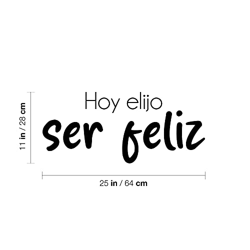 Vinilo Decorativo de Pared - Hoy Elijo Ser Feliz miniatura 3