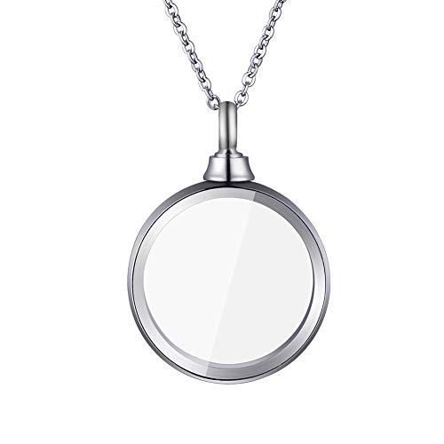 harygate Urnen-Halskette mit Glasmedaillon für geliebte Menschen Cover