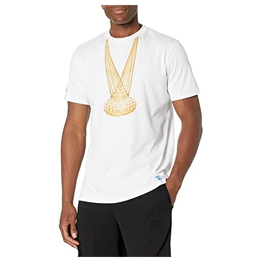 Arena Herr märke Spitz exklusiv t-shirt, medaljer-vit, XXL