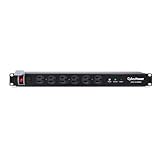 CyberPower CPS1215RMS Surge Protector, 120V/15A, 12 Outlets, 15ft Power Cord, 1U Rackmount