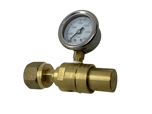 Co2 Air Shifter Regulator for Racing Applications, 100 psi fixed flow pressure, CGA320 Tank Connection, Gauge, 1/4 F NPT Outlet