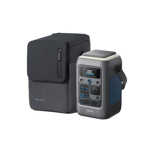 Image of Anker SOLIX C300 DC Power Bank Station and Protective Bag, 288Wh Portable Power Station, LiFePO4 Battery, 300W Solar Generator, for Outdoor, Camping, Traveling, and Emergencies