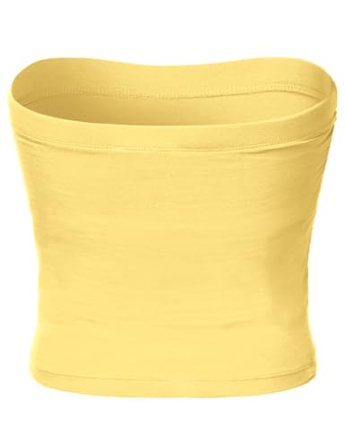 Image of Women's Shapewear Tube Tops Strapless Ruched Built-in Shelf Bra Casual