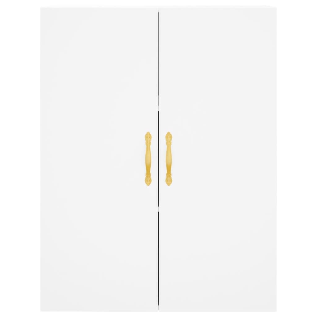 Juego de 2 armarios de pared, 69,5 x 34 x 90 cm, color blanco