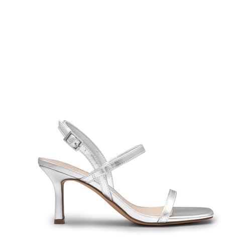 Image of DREAM PAIRS Womens Slingback Heels Square Open Toe Strappy Sandals Ankle Strap High Heeled Dressy Shoes