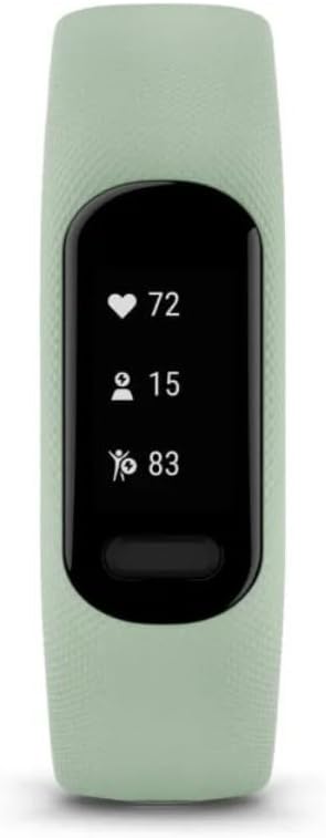 Miniatura 3 de Garmin vívosmart 5, rastreador de fitness, batería de larga duración, diseño simple, paquete de menta fresca con paño de limpieza de microfibra