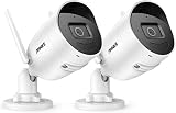 ANNKE 5MP WLAN Überwachungskamera Outdoor, Funk Kameras außen mit 2T2R MIMO-Antennen, EXIR 3.0 Nachtsicht, Bewegungsmelder, Kompatibles ANNKE 8CH 5MP WLAN Überwachungskamera Set, IP66, WS500