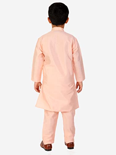 Image of Pro-Ethic Style Developer Boy's Silk Kurta Pajama For Baby Kids Ethnic Wear (S-165)