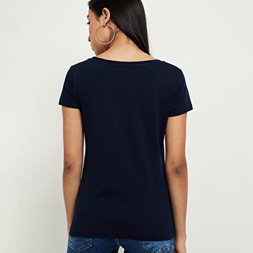 Image of Max Women's Cotton Regular Fit Printed Round Neck T-Shirt