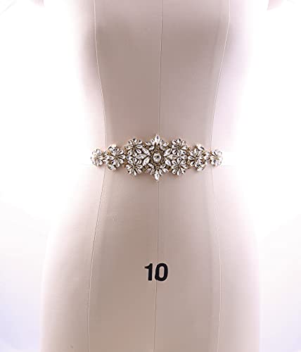 Bridal Belt Rhinestone Wedding Sash Handmade Crystal Belt ​for Brides Bridesmaid Dress4