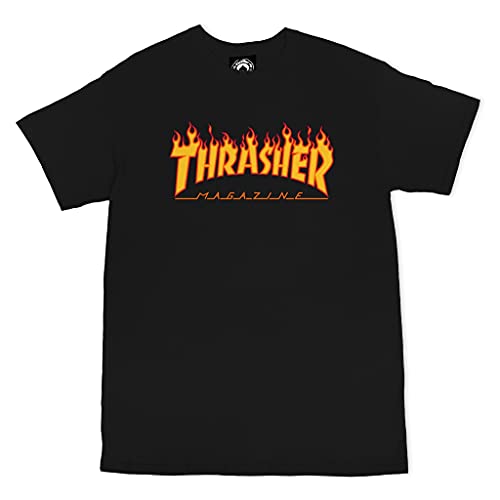 Thrasher Flame T-Shirt - Black2