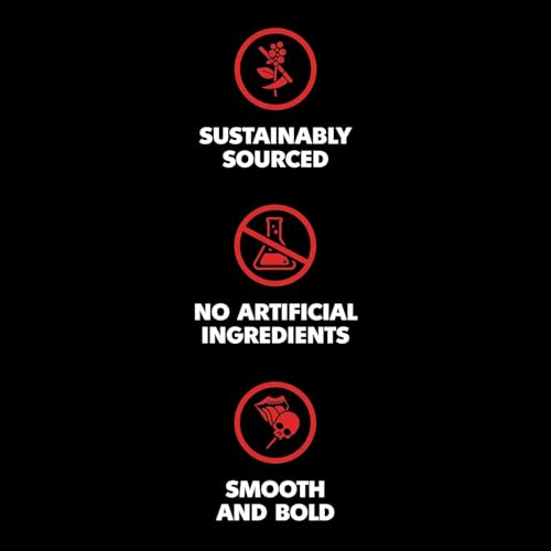 Image of Death Wish Coffee, Power Surge Ground Coffee, Naturally Higher Caffeinated Coffee, Certified Fair Trade and Organic (16 oz)