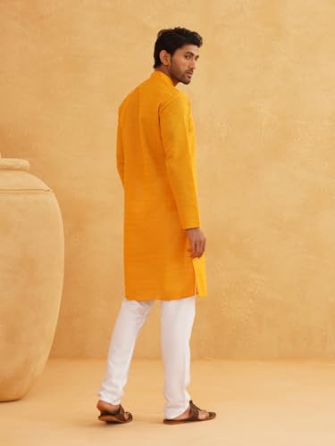 Image of Sojanya (Since 1958 Motifs Embroidered Thread Work Pure Cotton Straight Kurta With Churidar