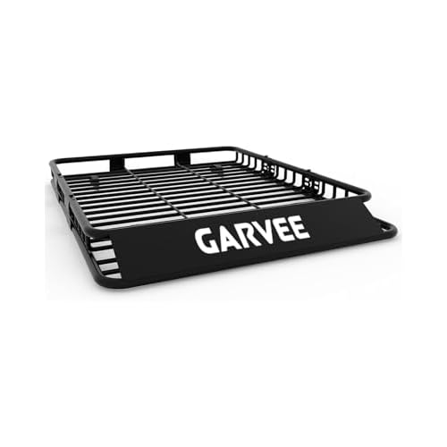 Garvee 64 in x 39 in Universal Roof Rack Basket, 200 LBS Capacity Luggage Rack, Heavy Duty Rooftop Cargo Carrier, Car Top Luggage Holder Basket Heavy
