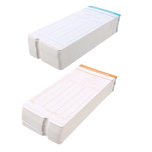 Cartes de présence en papier cartonné ifundom pour un suivi horaire quotidien simple et pratique