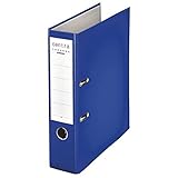 Centra Standard-Ordner, Breit, 8 cm Rückenbreite, Graupappe, Blau, 230132