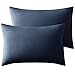 Hansleep - Set de 2 x Funda de Almohada 50x80cm, Azul Marino, Microfibra (100% Poliéster) - Fundas de Almohadas Hipoalergénica - Fundas de Cojines de Calidad con una Suavidad Incomparable