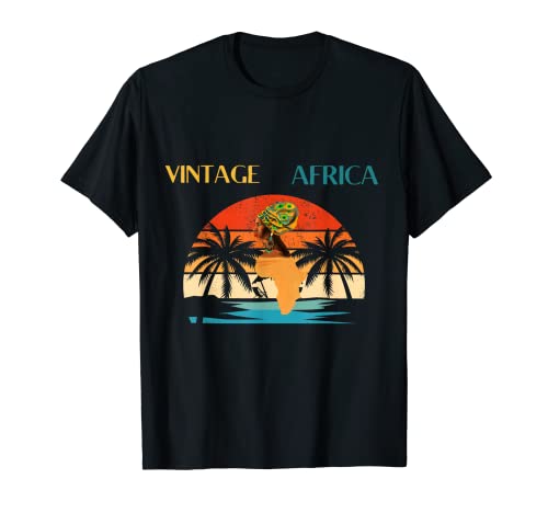 Colorful Vintage Africa, African artwork, African Pride T-Shirt