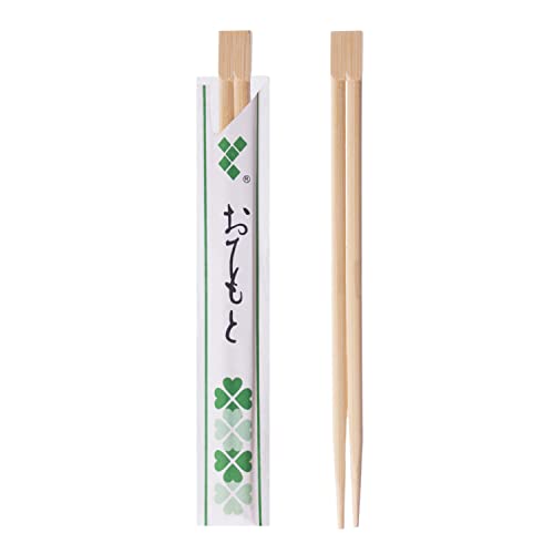 wisefood Holz Essstäbchen einzeln - 50 Stück einzeln verpackte Chopsticks 20cm - Biologisch abbaubares asiatisches Einwegbesteck - Holz Stäbchen Cover