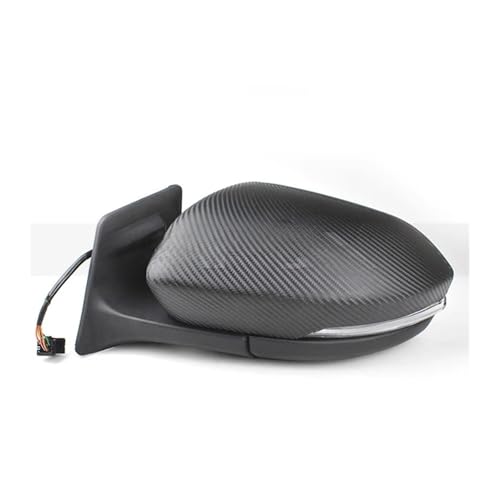 RGAFLJIJ Rear View Mirror Compatible For Geely GX3 PRO Side Rearview Mirror Assembly Heating Turn Light(Carbon Left Side)