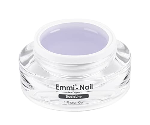 Emmi Nail Studioline 1-Phasen-Gel | LED UV All-In-One Gel | Grundierung, Aufbau & Versiegelung | Aufbaugel für Gelnägel | Mittelviskoses UV Gel | Selbstglättend & vegan | Haftgel für Gelnägel | 15ml