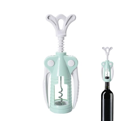 Abridor de vino con sacacorchos de ala,Sacacorchos de ala | Abridor de botellas de vino y cerveza de doble - Sacacorchos Manual para botellas, abridores de corcho manuales con alas para accesorios