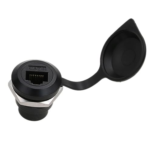 HangTon RJ45 Coupler Cat6 Cat5e Ethernet Network Waterproof Circular Connector - Image 2