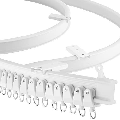 Z-Color Alloy Plastic Windows and Balcony Curtain Track Soft Curved Track Curved Track Rail Slide Rail Accessories (3 Meters)