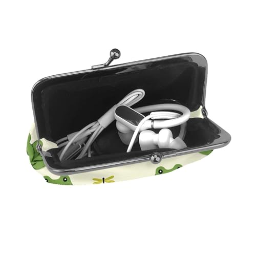 Coin Purses Wallet Make Up Cute Frog Animal Green Frogs (2) Change Pouch Key Holder Kiss lock Clasp Clutch4