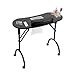 Tavolo per manicure con aspirazione, tavolo per manicure pieghevole, tavolo per manicure pieghevole, tavolo per manicure portatile con ruote (nero) immagine