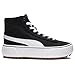 PUMA Women's KAIA 2.0 MID Sneaker, Puma Black-Puma White-Puma Team Gold, 5.5