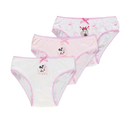 Ellepi Culotte Fille Minnie Slip Sous-vêtements Disney Filles Doux Élastique Couleurs Enfants Cadeau Anniversaire Vêtements, Minnie., 2-3 ans