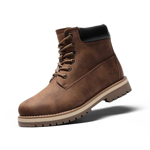 Bruno Marc Botas al Aire Libre Impermeables con Aislamiento de Invierno y Nieve para Hombre,Size 43,Marrón,SBSB226M-E