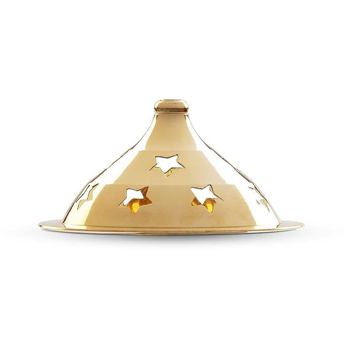 Image of Brass Akhand Diya with Glass Cover 6 Inch Pack of 2 | Golden Decorative Brass Oil Lamp & Tea Light Holder | Cylindrical Lantern for Durga Pooja, Navratri, Temple, Festive & Home Dcor