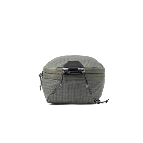 Image of Peak Design Packing Cube, Sage, Weatherproof Luggage Cube with Dual Compartment Organization, Expansion and Compression, Zipper Opening, Travel Organizer for Men and Women, Size S
