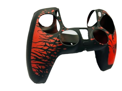 Image of New World Special Edition Silicon Cover for PS5 Controller Silicon case Cover Skin Sleeve Protector for PS5 Controller Accessory Spider Black /Red Theme