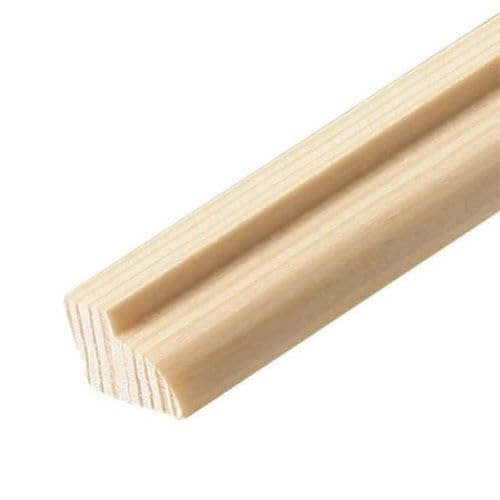 Pine Glass Bead 1.15m Long (9mm x 15mm) Softwood Moulding Beading Coving Timber Wood Trim