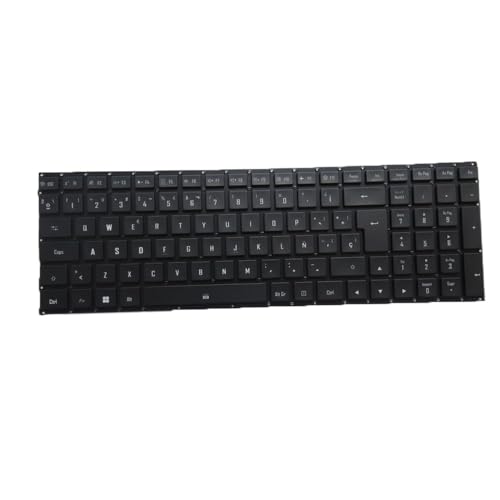 RTDPART (No Backlit Paper) Laptop Keyboard For Gigabyte For Aero 17 HDR (10th Gen) For Aero 17 HDR SB KB WB XB YB RP77 RP77XB Spanish SP Black No Frame New