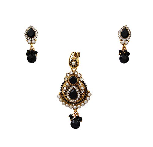 Multi Black-Crystal de cobre chapado en oro con acabado elegante