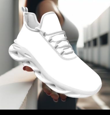 Customized Picture Shoes Unisex Running Shoes Sports Fitness Shoes Breathable Sports Sneakers White - Image 2