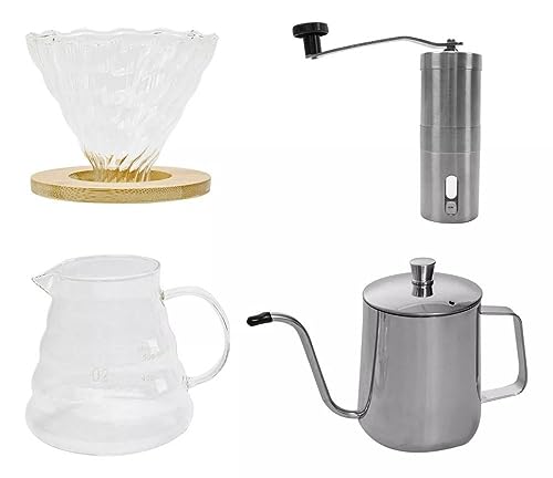 Mimo Style Jogo Para Café Chá Gourmet Moedor Bule Passador Com Caixa