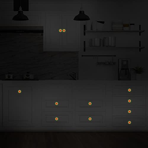 Boutons de placard de cuisine en verre fluorescents pour tiroir de commode - 8