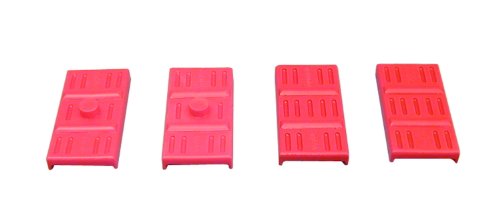 Prothane 7-1707 Red Rear Upper and Lower Mono Leaf Spring Pad Kit