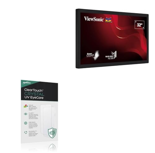 BoxWave Screen Protector Compatible With Viewsonic TD3207 - ClearTouch Crystal Anti-UV EyeCare (2-Pack), Filters out Harmful Blue Light Reduce Fatigue