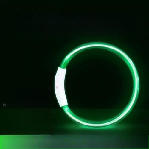 LED 犬 ライトアップ 視線 500M 小型/中型/大型犬 光る首輪 猫 散歩 ライト 首輪 夜間照明 USB充電 7色 11モード変更可能 最大70CM サイズ調整可能 (急速充電器を使用せず、コンセント電圧を5V未満にしてください。) (レインボー)