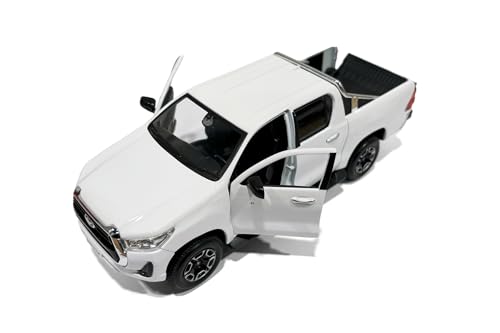 Modelo Toyota Hilux Double Cab Pickup 1:27 Blanco miniatura 2