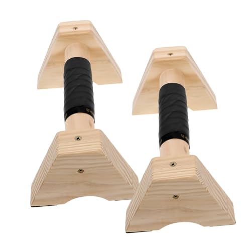 Abaodam Versatile Home Gym Wooden Push-up Handles Floor Pushup Stand Gymnastic Bars Strength Training