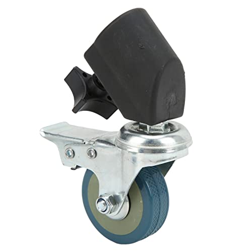 Image of Jiawu 22mm Light Stand Caster Wheels with Brake, 3pcs Locking Caster Set for Photography Light Stands, Studio Video Photo Equipment, Heavy Duty Casters for Tripods