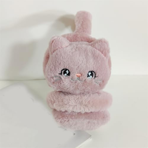 Plush Cat Earmuffs for Girls and Kids Ear Warmer Furry Headband for Winter Christmas New Year Birthday Gifts4