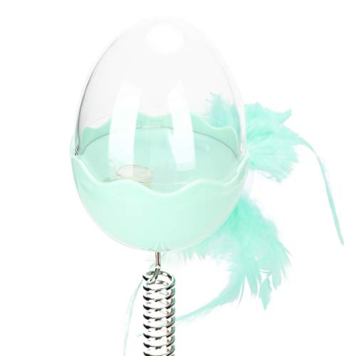 banapoy Brinquedo de mola para gato, casca de ovo transparente de plástico fino acabamento, brinqued